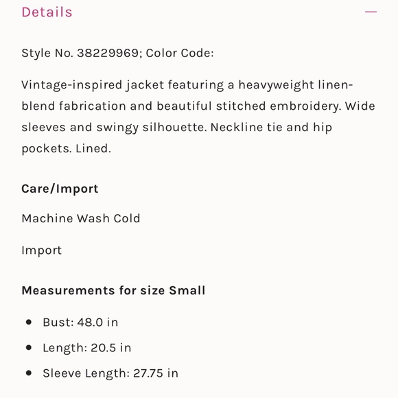 Free People Embroidered Swingy Jacket S - Picture 12 of 14